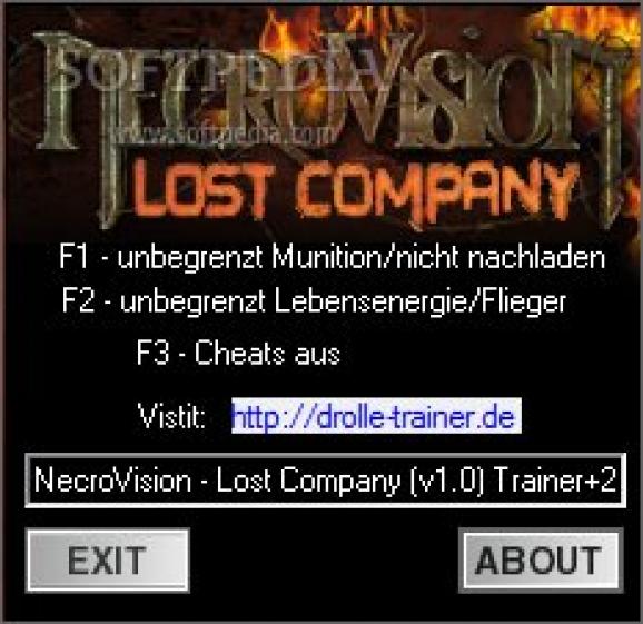 NecroVisioN: Lost Company +2 Trainer screenshot