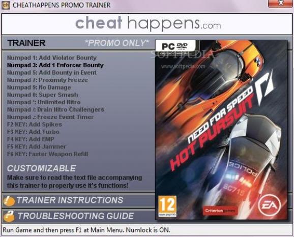 Need for Speed Hot Pursuit +1 Trainer screenshot