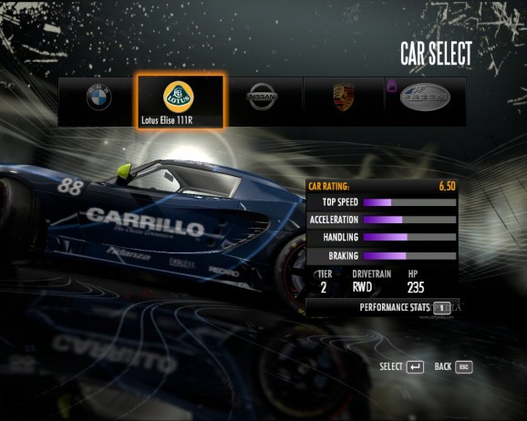 Need for Speed Shift - Falken Demo screenshot