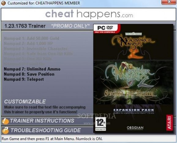 Neverwinter Nights 2 1.23.1763 +3 Trainer screenshot