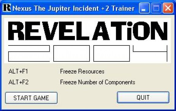 Nexus: The Jupiter Incident +2 Trainer screenshot