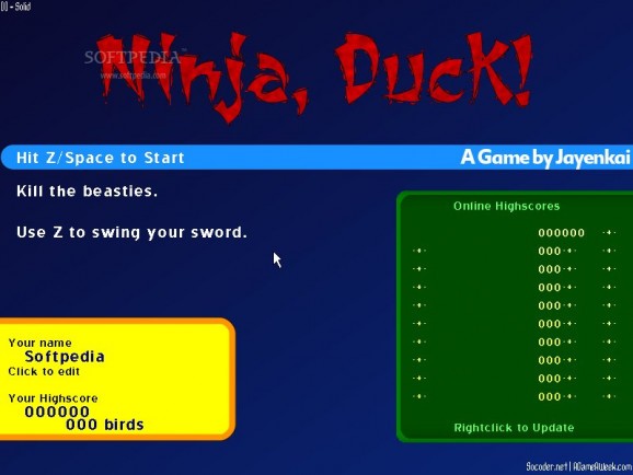 Ninja, Duck! screenshot