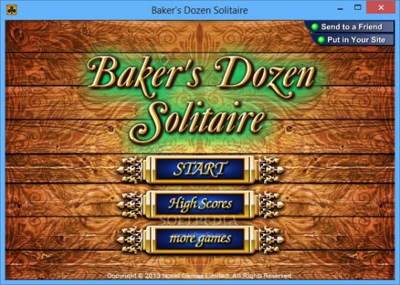 Baker's Dozen Solitaire screenshot