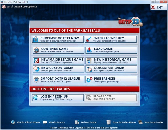 Out of the Park Baseball Demo screenshot