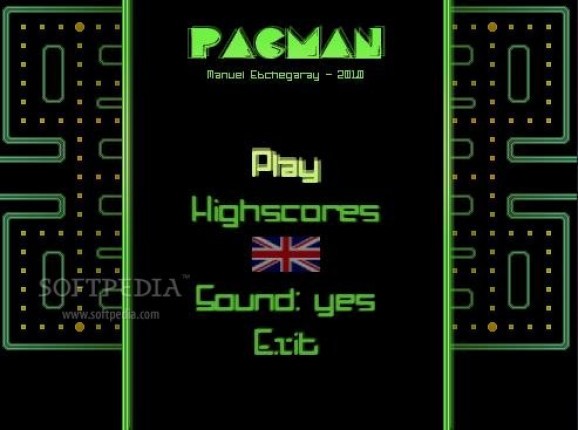 PacMan remake screenshot