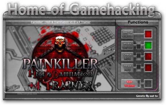 Painkiller Hell and Damnation +4 Trainer for 1.0 screenshot