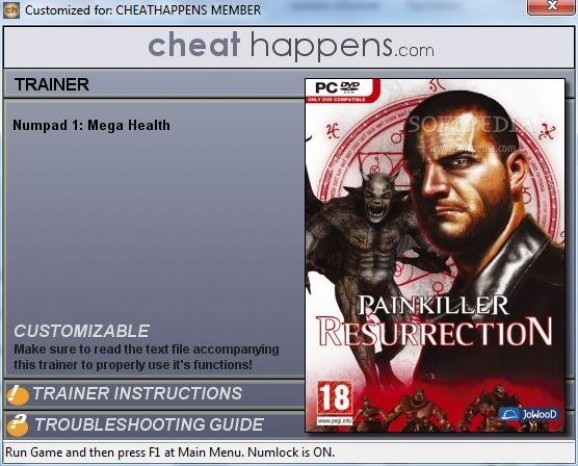 Painkiller: Resurrection +1 Trainer screenshot