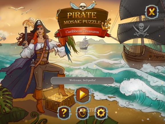 Pirate Mosaic Puzzle: Caribbean Treasures Demo screenshot