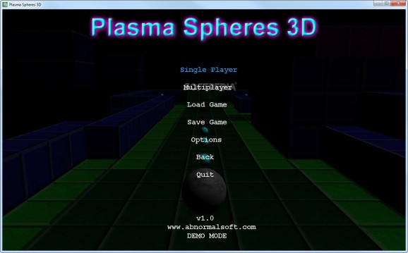 Plasma Spheres Demo screenshot