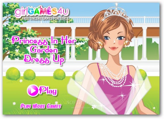 Princess in Her Garden Dress Up screenshot