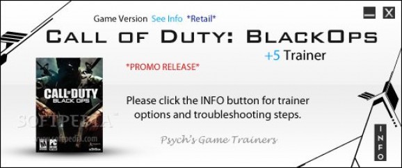 Call of Duty: Black Ops +1 Trainer screenshot