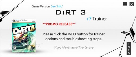DiRT 3 +1 Trainer screenshot