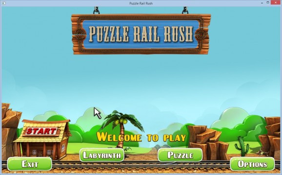 Puzzle Rail Rush Demo screenshot