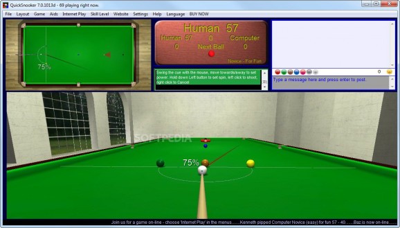 QuickSnooker DDemo screenshot