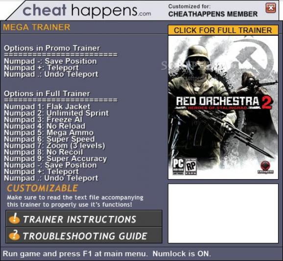 Red Orchestra 2: Heroes of Stalingrad +3 Trainer screenshot