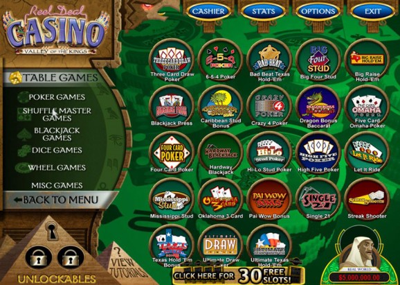 Reel Deal Casino Valley of the Kings Patch screenshot