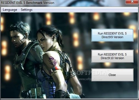 Resident Evil 5 Nvidia 3D Stereo Benchmark screenshot