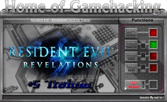 Resident Evil: Revelations +5 Trainer for 1.0 screenshot