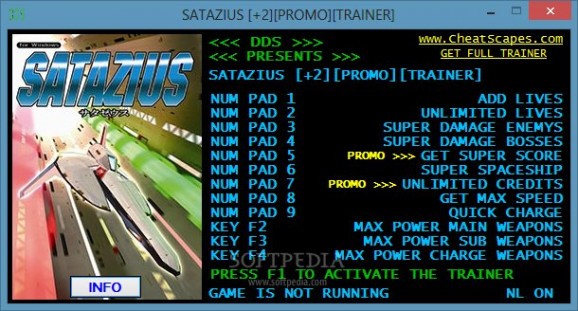 Satazius +2 Trainer screenshot