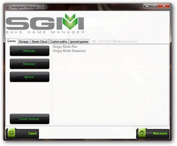Savegame Manager screenshot