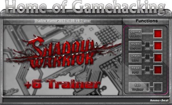 Shadow Warrior +6 Trainer for 1.05 screenshot