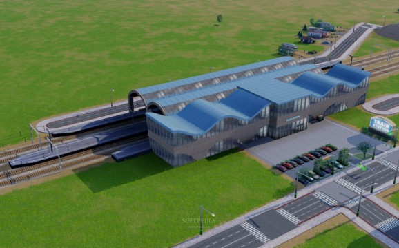 SimCity (2013) Mod - Central Train Station screenshot