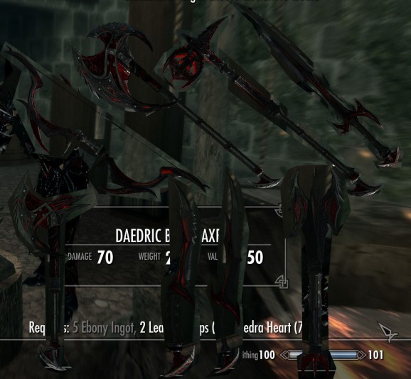Skyrim Mod - Daedric Set - Weapons and Armor - ReTexture screenshot