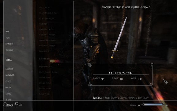 Skyrim Mod - LOTR Gondor Sword screenshot
