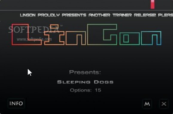 Sleeping Dogs +15 Trainer for 1.4 screenshot
