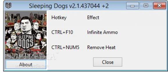 Sleeping Dogs +2 Trainer for 2.1.437044 screenshot
