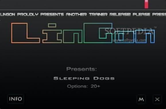 Sleeping Dogs +20 Trainer for 1.9 screenshot