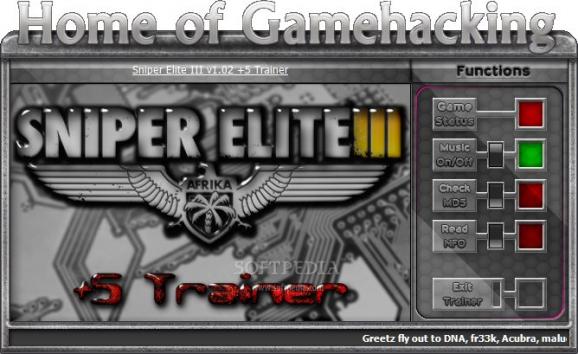 Sniper Elite 3 +5 Trainer screenshot