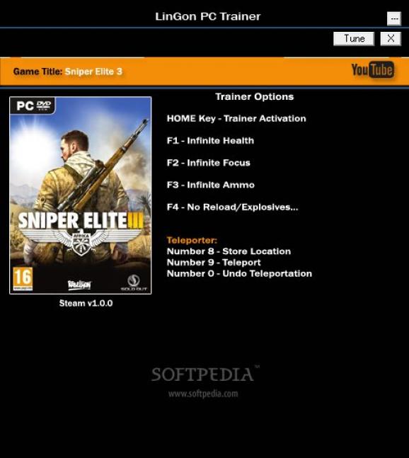Sniper Elite 3 +6 Trainer screenshot