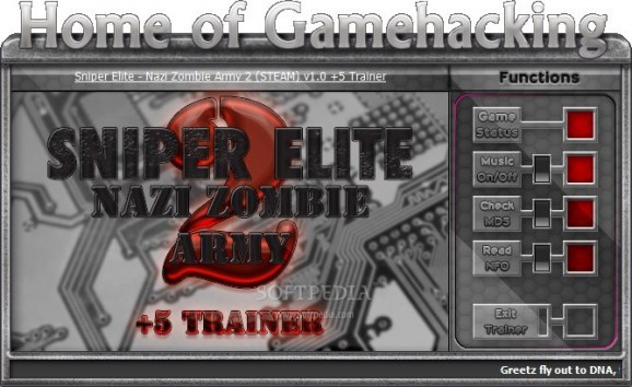 Sniper Elite Nazi Zombie Army 2 +5 Trainer for Steam screenshot