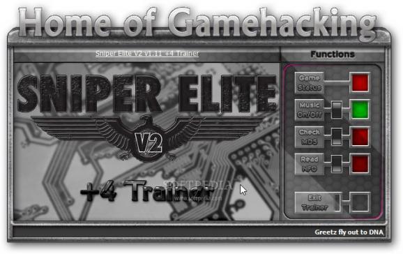 Sniper Elite V2 +4 Trainer for 1.11 screenshot