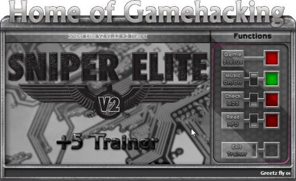 Sniper Elite V2 +5 Trainer for 1.13 screenshot