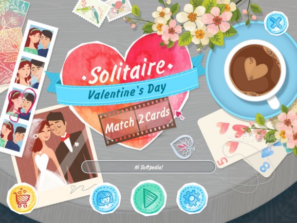 Solitaire Match 2 Cards Valentine's Day screenshot