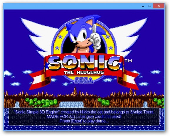Sonic Simple 3D Engine screenshot