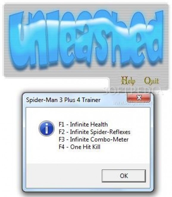 Spider-Man 3: The Game +4 Trainer screenshot