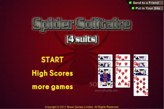Spider Solitaire (4 suits) screenshot