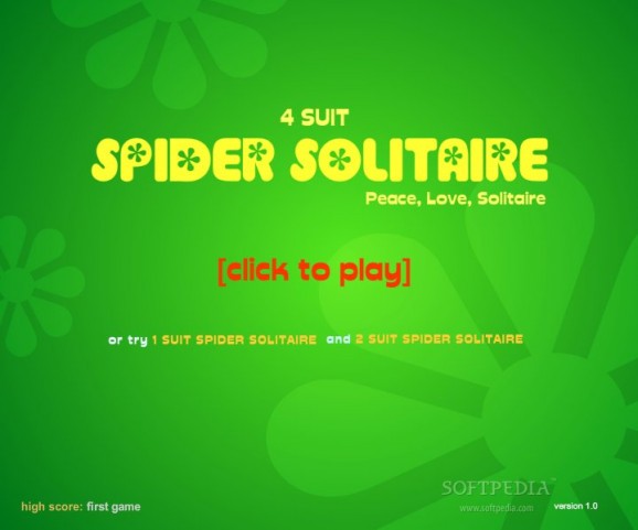 Spider Solitaire 4 Suit screenshot