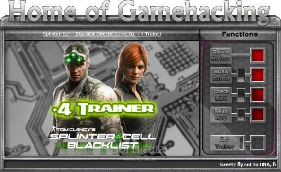 Splinter Cell: Blacklist +4 Trainer for 1.01 DX11 screenshot
