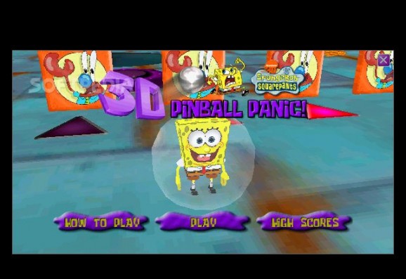 SpongeBob SquarePants 3D Pinball Panic Demo screenshot