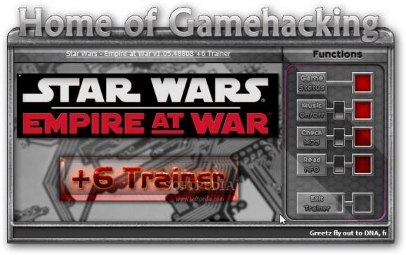 Star Wars Empire at War +6 Trainer for 1.05 screenshot