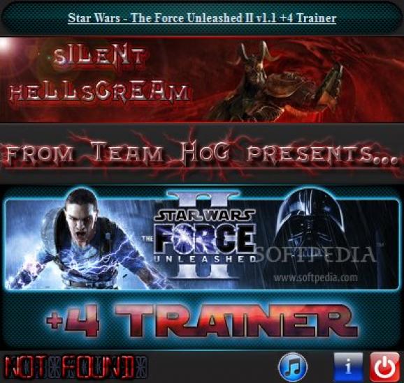 Star Wars: The Force Unleashed 2 +4 Trainer for 1.1 screenshot