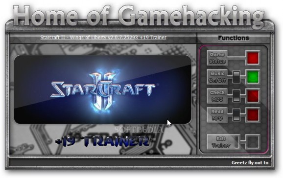 StarCraft II +19 Trainer for 2.0.7 screenshot