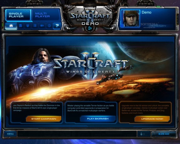 StarCraft II: Wings of Liberty Demo screenshot