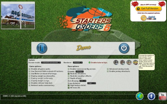 Starters Orders 6 Demo screenshot