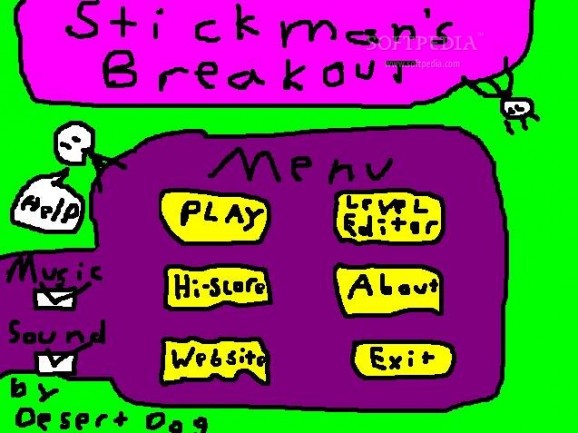 Stickmans Breakout screenshot