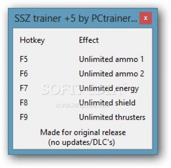Strike Suit Zero +5 Trainer screenshot